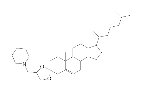 Cholest-5-en-3-one - 3-(3'-piperidinylpropene)-ketal