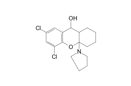 5,7-Dichloro-1,2,3,4,4A,9A-hexahydro-4A-(1-pyrrolidinyl)xanthen-9-ol