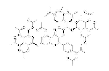 QUERCETIN-3-O-ALPHA-L-RHAMNOPYRANOSYL-(1->2)-BETA-D-GALACTOPYRANOSIDE-7-O-BETA-D-GLUCOPYRANOSIDE-PERACETYLATED