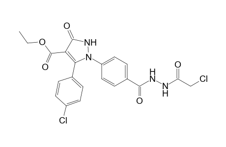 Ethyl-1-(4-(2-(2-chloroacetyl)hydrazinecarbonyl)phenyl)-5-(4-chlorophenyl)3-oxo-2,3-dihydro-1H-pyrazol-4-carboxylate