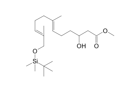 (6E,10E)-Methyl 12-[(tert-Butyl)dimethylsilyloxy]-3-hydroxy-7,11-dimethyldodeca-6,10-dienoate