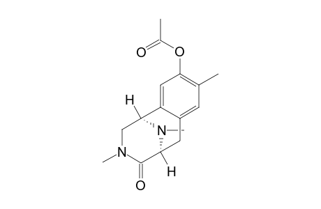 9-Acetoxy-1,2,3,4,5,6-hexahydro-1,5-imino-3,8,11-trimethyl-4-oxo-3-benzazocine
