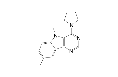 5,8-dimethyl-4-(1-pyrrolidinyl)-5H-pyrimido[5,4-b]indole
