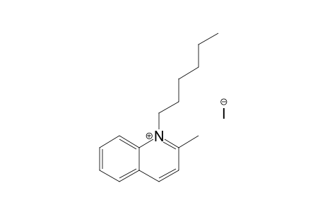 N-HEXYL-2-METHYLQUINOLINIUM-QUATERNARY-IODIDE