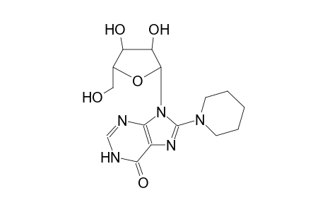 9-((2R,3R,4S,5R)-3,4-dihydroxy-5-(hydroxymethyl)tetrahydrofuran-2-yl)-8-(piperidin-1-yl)-1H-purin-6(9H)-one