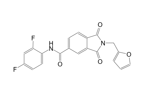 1H-isoindole-5-carboxamide, N-(2,4-difluorophenyl)-2-(2-furanylmethyl)-2,3-dihydro-1,3-dioxo-