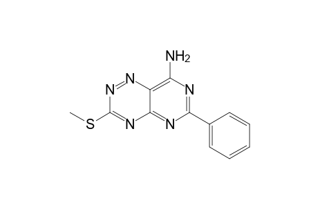 3-(methylthio)-6-phenyl-8-pyrimido[4,5-e][1,2,4]triazinamine