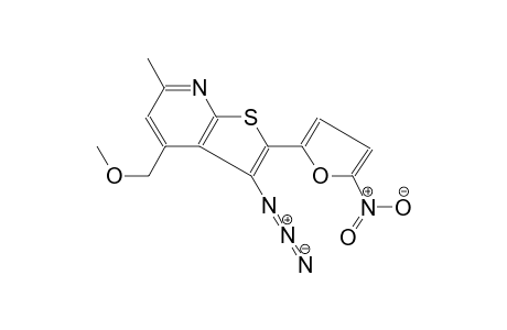 thieno[2,3-b]pyridine, 3-azido-4-(methoxymethyl)-6-methyl-2-(5-nitro-2-furanyl)-