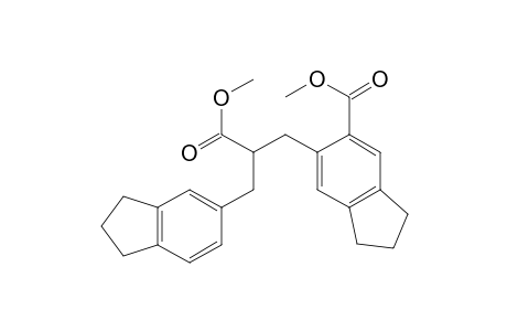 6-[2-(2,3-dihydro-1H-inden-5-ylmethyl)-3-methoxy-3-oxopropyl]-2,3-dihydro-1H-indene-5-carboxylic acid methyl ester