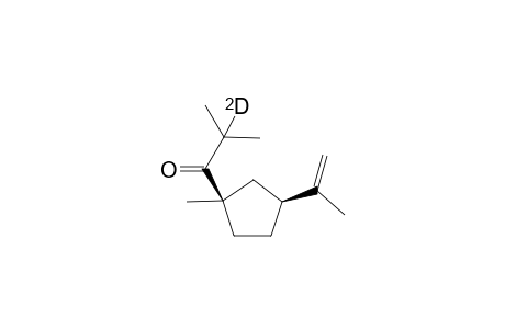 1-[(1R,3S)-1-Methyl-3-(1-methylethenyl)cyclopent-1-yl]-2-methyl[2-2H]propan-1-one