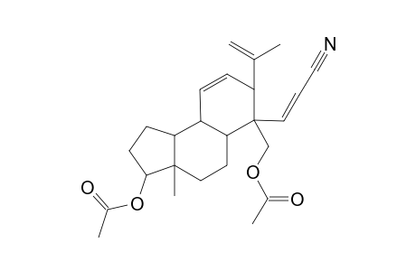 2-Secoandrosta-1,6-diene-17,19-diol, 2-cyano-4-methylene-, diacetate
