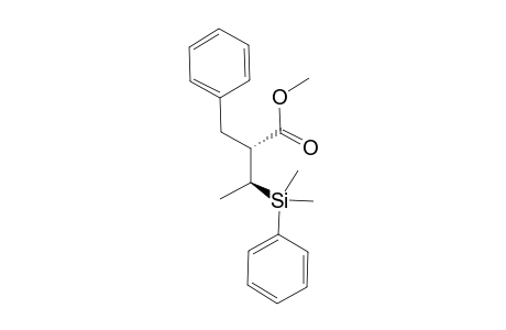 Methyl (2RS,3SR)-2-benzyl 3-(dimethylphenylsilyl)-butanoate
