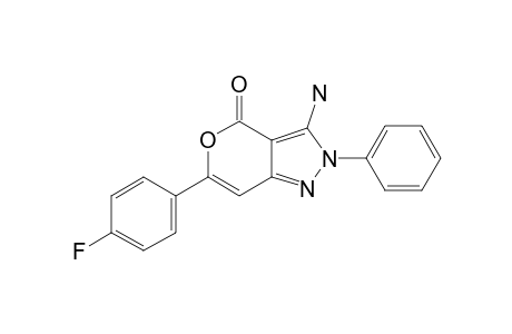 3-AMINO-6-(4-FLUOROPHENYL)-2-PHENYL-4-OXO-4H-PYRANO-[4,3-C]-PYRAZOLE