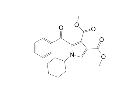 2-Benzoyl-1-cyclohexyl-pyrrole-3,4-dicarboxylic acid dimethyl ester