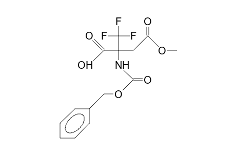 N-Benzyloxycarbonyl-2-trifluoromethyl-aspartic acid, methyl ester