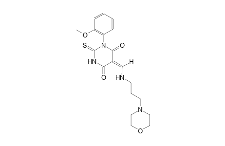 (5E)-1-(2-methoxyphenyl)-5-({[3-(4-morpholinyl)propyl]amino}methylene)-2-thioxodihydro-4,6(1H,5H)-pyrimidinedione