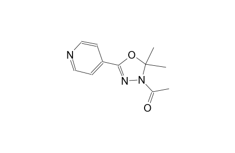 4-(4-acetyl-5,5-dimethyl-4,5-dihydro-1,3,4-oxadiazol-2-yl)pyridine