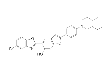 5-(5-bromo-1,3-benzoxazol-2-yl)-2-[4-(dibutylamino)phenyl]benzofuran-6-ol