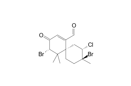 (2S,6S,8S,9S)-2,9-Dibromo-8-chloro-5-formyl-1,1,9-trimethylspiro[5.5]undec-4-en-3-one