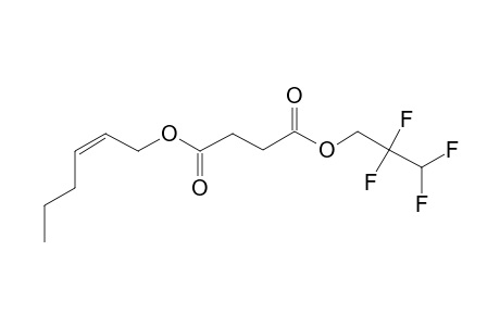 Succinic acid, 2,2,3,3-tetrafluoropropyl cis-hex-2-en-1-yl ester