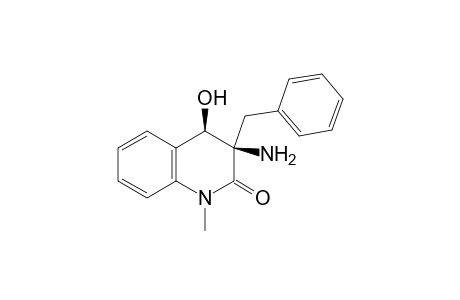 cis-3-Amino-3-benzyl-3,4-dihydro-4-hydroxy-1-methylquinolin-2(1H)-one