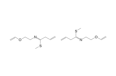 N-[2-(VINYLOXY)-ETHYL]-1-(METHYLMERCAPTO)-3-BUTEN-1-IMINE;MIXTURE-OF-SOMERS