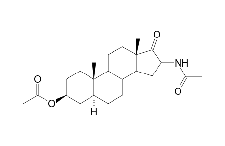 16-Acetamido-17-oxo-5.alpha.-androstan-3.beta.-yl acetate