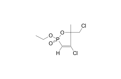 2-OXO-2-ETHOXY-4-CHLORO-5-CHLOROMETHYL-5-METHYL-1,2-OXAPHOSPHOL-3-ENE