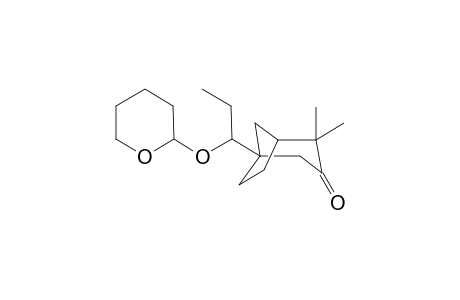 1-{1'-[(Tetrahydropyran-2"-yl)oxy]propyl]-4,4-dimethylbicyclo[3.2.1]octan-3-one