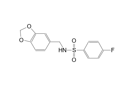 Benzenesulfonamide, 4-fluoro-N-(3,4-methylenedioxybenzyl)-