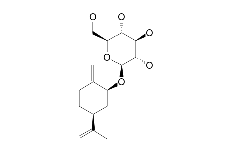 PARA-MENTHA-1(7),8-DIEN-2-O-BETA-D-GLUCOPYRANOSIDE
