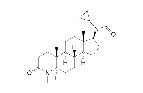 N-[(1S,3aS,3bR,5aR,9aR,9bS,11aS)-6,9a,11a-trimethyl-7-oxidanylidene-2,3,3a,3b,4,5,5a,8,9,9b,10,11-dodecahydro-1H-indeno[5,4-f]quinolin-1-yl]-N-cyclopropyl-methanamide
