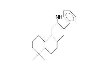 (-)-(1R,4AS, 8aS)-1-(1H-indol-2-yl-methyl)-2,5,5,8a-tetramethyl-1,4,4 A,5,6,7,8,8a-octahydro-naphthalene