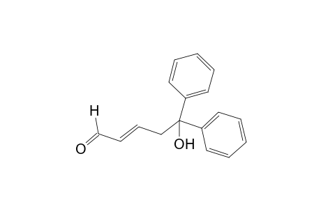 5-(Hydroxy)-5-(diphenyl)pent-2-en-1-al