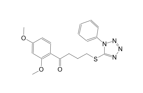 1-(2,4-dimethoxyphenyl)-4-[(1-phenyl-1H-tetraazol-5-yl)sulfanyl]-1-butanone