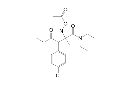 2-[(Acetyloxy)-amino]-N,N-diethyl-2-methyl-4-oxo-3-(4-chlorophenyl)-hexanamide