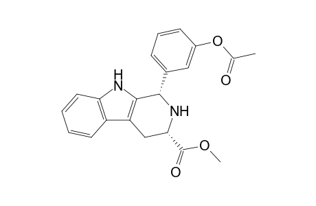 (1S,3S)-Methyl 1-(3-acetoxyphenyl)-2,3,4,9-tetrahydro-1H-pyrido[3,4-b]indole-3-carboxylate