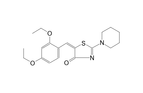 4(5H)-thiazolone, 5-[(2,4-diethoxyphenyl)methylene]-2-(1-piperidinyl)-, (5E)-