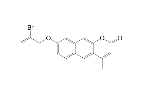 4-Methyl-8-(2'-bromoallyloxy)naphtho[2,3-b]pyran-2-one