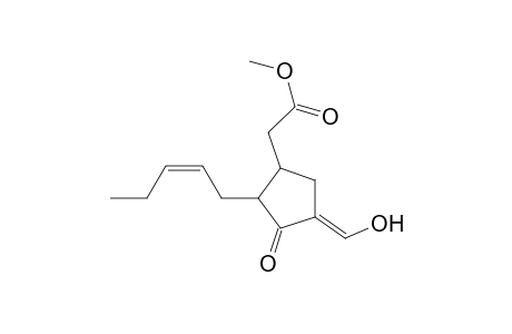 Cyclopentaneacetic acid, 4-(hydroxymethylene)-3-oxo-2-(2-pentenyl)-, methyl ester