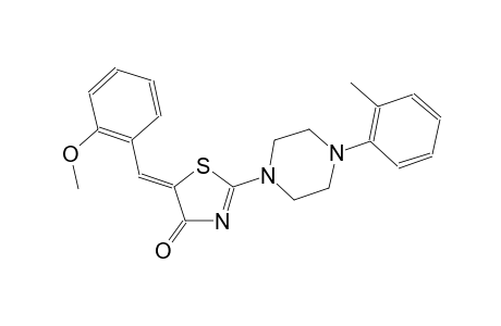 (5Z)-5-(2-methoxybenzylidene)-2-[4-(2-methylphenyl)-1-piperazinyl]-1,3-thiazol-4(5H)-one