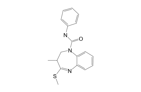 3-METHYL-4-(METHYLSULFANYL)-N-PHENYL-2,3-DIHYDRO-1H-1,5-BENZODIAZEPINE-1-CARBOXAMIDE