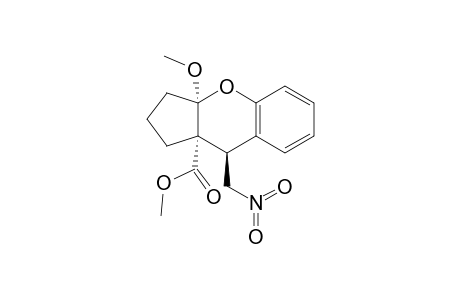 Methyl (3aR,9R,9aS)-3a-Methoxy-9-(nitromethyl)-1,2,3,3a,9,9a-hexahydrocyclopenta[b]chromene-9a-carboxylate