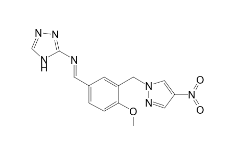 [4-Methoxy-3-(4-nitro-pyrazol-1-ylmethyl)-benzylidene]-(4H-[1,2,4]triazol-3-yl)-amine