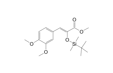 (Z)-3-[3,4-Dimethoxyphenyl]-2-tert-butyldimethylsiloxy methyl propanoate
