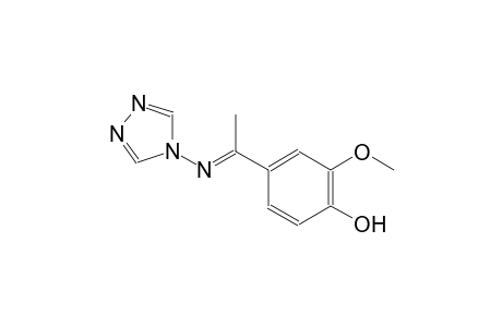 2-methoxy-4-[(1E)-N-(4H-1,2,4-triazol-4-yl)ethanimidoyl]phenol