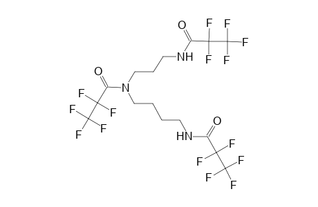 2,2,3,3,3-Pentafluoro-N-(4-[(2,2,3,3,3-pentafluoropropanoyl)amino]butyl)-N-(3-[(2,2,3,3,3-pentafluoropropanoyl)amino]propyl)propanamide