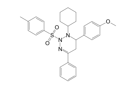 1-CYCLOHEXYL-6-(4-METHYLPHENYL)-4-PHENYL-2-TOSYL-1,2,5,6-TETRAHYDRO-1,2,3-TRIAZIN