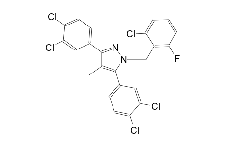 1-(2-chloro-6-fluorobenzyl)-3,5-bis(3,4-dichlorophenyl)-4-methyl-1H-pyrazole