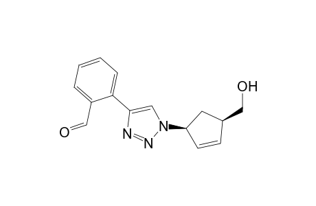 2-[1'-[cis-4''-[4'-(p-(Hydroxymethyl)cyclopent-2''-enyl]-1H-1',2',3'-triazol-4'-yl}-benzaldehyde